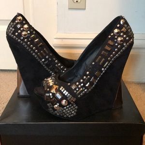 Studded Peep Toe Shoes